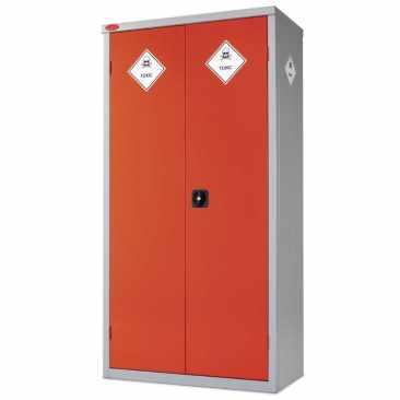 Probe Toxic Chemical COSHH Large Steel Cabinet, External Dimensions  H 1780 x W 915 x D 460 (mm), Supplied with 3 Adjustable Shelves